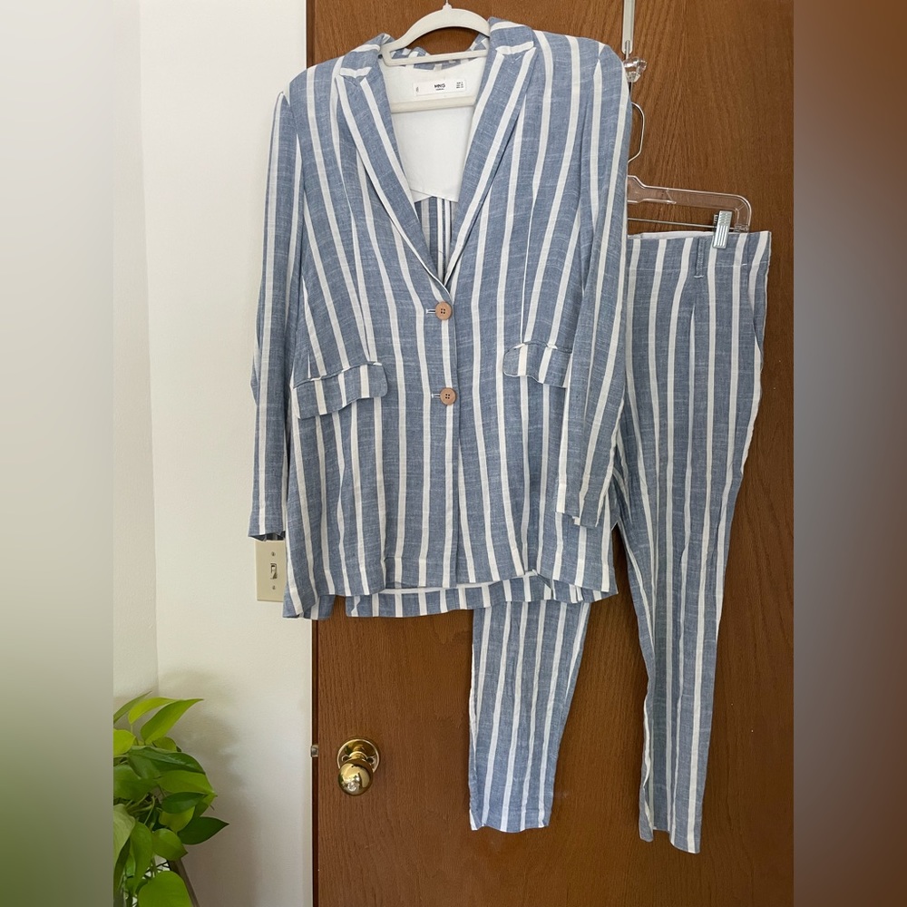 Mango linen blend pantsuit